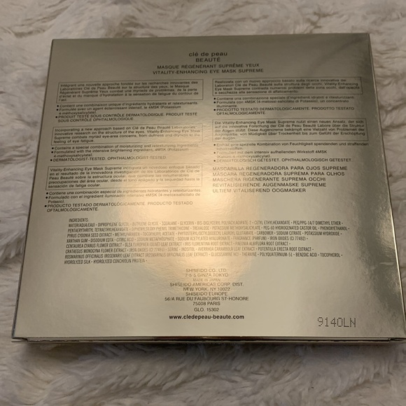 NWT Cle de Peau Vitality-Enhancing Eye Mask Supreme, 6 pack - Picture 2 of 3